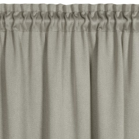 Zasłona 130x300 Carlo beżowa zaciemniająca strukturalna typu blackout gotowa na taśmie Eurofirany Zasłona 130x300 Carlo beżowa zaciemniająca strukturalna typu blackout gotowa na taśmie Eurofirany