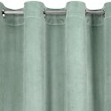 Zasłona 140x250 Rosa miętowa jasna welurowa gotowa na przelotkach D91 Zasłona 140x250 Rosa miętowa jasna welurowa gotowa na przelotkach D91