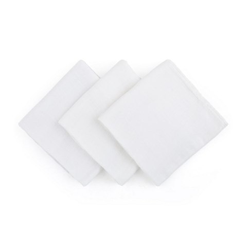 Zestaw pieluszek z muślinu bambusowego 3 szt Moussy biały 68x68 cm PETITE&MARS Zestaw pieluszek z muślinu bambusowego 3 szt Moussy biały 68x68 cm PETITE&MARS