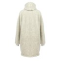 Bluza wełniana merynos Hoodie szara z kapturem i dużą kieszenią Uniwersalna Bluza wełniana merynos Hoodie szara z kapturem i dużą kieszenią Uniwersalna
