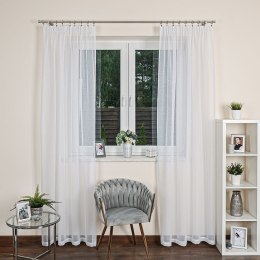 Firana gotowa na taśmie 140x250 Etamina biała FG0003/FGT/001/140250/1