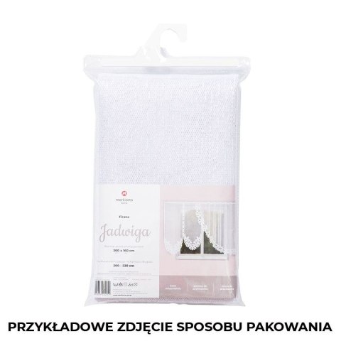 JADWIGA Firanka żakardowa gotowa, szerokość 300 x wysokość 160cm, kolor L01 biały lustro 019318/FBL/L01/300160/1 JADWIGA Firanka żakardowa gotowa, szerokość 300 x wysokość 160cm, kolor L01 biały lustro 019318/FBL/L01/300160/1