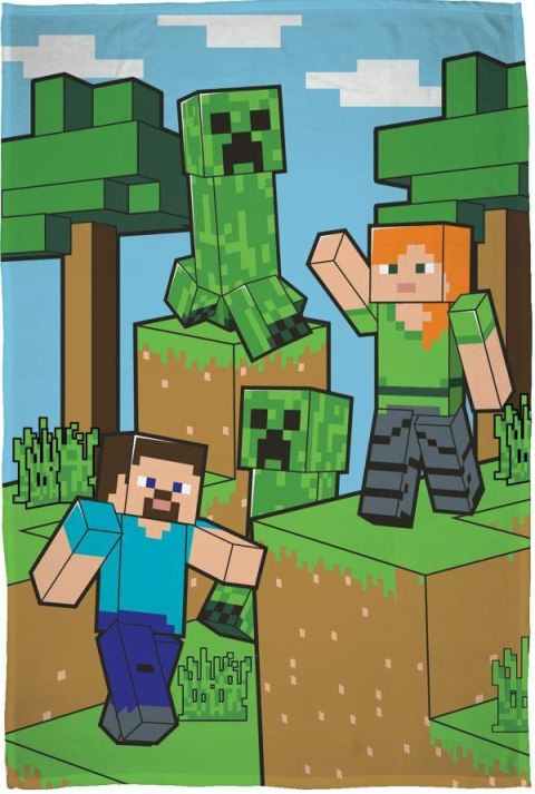 Koc kocyk polarowy 100x150 Minecraft pled dziecięcy Kids 12 Halantex Koc kocyk polarowy 100x150 Minecraft pled dziecięcy Kids 12 Halantex