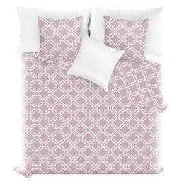 Narzuta dekoracyjna 240x220 różowa pudrowa marokańska pikowana Clover