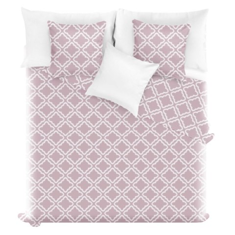 Narzuta dekoracyjna 240x220 różowa pudrowa marokańska pikowana Clover Narzuta dekoracyjna 240x220 różowa pudrowa marokańska pikowana Clover