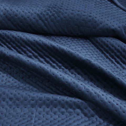 Narzuta welurowa 200x220 Maya granatowa geometryczna krzyżyki I24 Narzuta welurowa 200x220 Maya granatowa geometryczna krzyżyki I24
