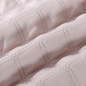 Narzuta z falbanką 240x220 Ruffy pudrowa różowa falbanka romby glamour dekoracyjna Narzuta z falbanką 240x220 Ruffy pudrowa różowa falbanka romby glamour dekoracyjna