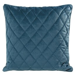 Poduszka dekoracyjna 50x50 Velvet 28 A granatowa welurowa geometryczna Eurofirany