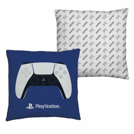 Poduszka dziecięca 40x40 PlayStation granatowa dla gracza dwustronna Halantex Poduszka dziecięca 40x40 PlayStation granatowa dla gracza dwustronna Halantex