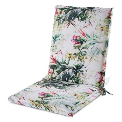 Poduszka siedzisko 45x90x3 Garden 31a biała zielona kwiaty ogrodowa wodoodporna Eurofirany Poduszka siedzisko 45x90x3 Garden 31a biała zielona kwiaty ogrodowa wodoodporna Eurofirany