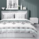 Pościel bawełniana 140x200 Glamour biała turkusowa ornamenty orientalna 3833 B Bawełna 88 Pościel bawełniana 140x200 Glamour biała turkusowa ornamenty orientalna 3833 B Bawełna 88