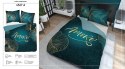 Pościel bawełniana 160x200 Amore turkusowa złota liście 4327 A Holland 29 Pościel bawełniana 160x200 Amore turkusowa złota liście 4327 A Holland 29
