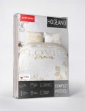 Pościel bawełniana 160x200 beżowa Love 4856 A Holland 73 Pościel bawełniana 160x200 beżowa Love 4856 A Holland 73