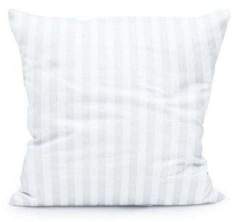 Poszewka adamaszkowa 40x60 Tivoli biała paski 1 cm na zakład 20cm 140 g/m2 satynowo atłasowa bawełniana Poszewka adamaszkowa 40x60 Tivoli biała paski 1 cm na zakład 20cm 140 g/m2 satynowo atłasowa bawełniana