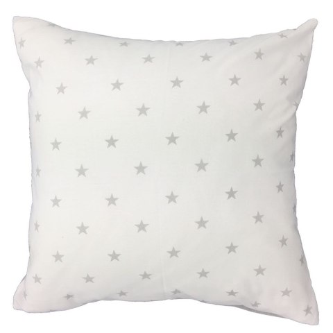Poszewka bawełniana 40x60 R009 szara biała gwiazdki grochy 126N 45N Poszewka bawełniana 40x60 R009 szara biała gwiazdki grochy 126N 45N