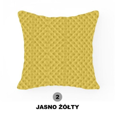 Poszewka dekoracyjna 40x40 Minky żółta jasny 2 Poszewka dekoracyjna 40x40 Minky żółta jasny 2