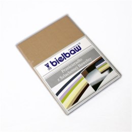 Prześcieradło bawełniane 220x210 beżowe bez gumki Bielbaw