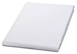 Prześcieradło bawełniane 240x260 białe 01 jednobarwne 100 % bawełny bez gumki Karo