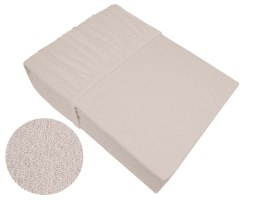 Prześcieradło frotte 100x200 kość słoniowa z gumką Bielbaw