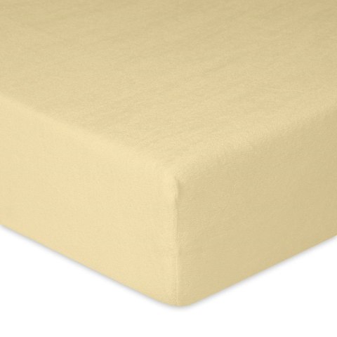 Prześcieradło frotte z gumką 90x200 kremowe 04 Premium Prześcieradło frotte z gumką 90x200 kremowe 04 Premium