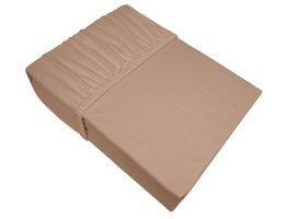 Prześcieradło jersey 160x200 beżowe z gumką Bielbaw