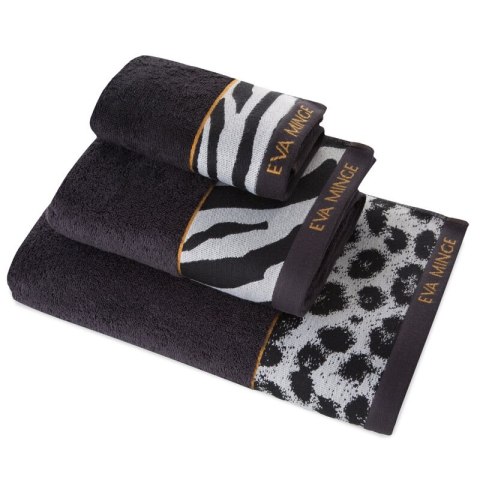 Ręcznik Eva 22 70x140 czarny frotte bawełniany 500 g/m2 Eva Minge Eurofirany Ręcznik Eva 22 70x140 czarny frotte bawełniany 500 g/m2 Eva Minge Eurofirany