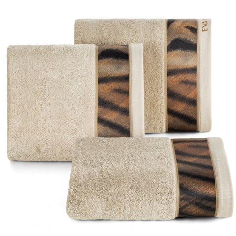 Ręcznik Eva 23 70x140 beżowy frotte bawełniany 500 g/m2 Eva Minge Eurofirany Ręcznik Eva 23 70x140 beżowy frotte bawełniany 500 g/m2 Eva Minge Eurofirany