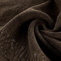 Ręcznik Margo 8 70x140 brązowy z ozdobną bordiurą przetykaną błyszczącą nicią 500 g/m2 Eurofirany Ręcznik Margo 8 70x140 brązowy z ozdobną bordiurą przetykaną błyszczącą nicią 500 g/m2 Eurofirany