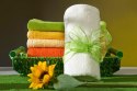 Rękawica kąpielowa frotte bawełniana 400 g/m² - musztardowa - Mono Rękawica kąpielowa frotte bawełniana 400 g/m² - musztardowa - Mono