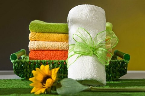 Rękawica kąpielowa frotte bawełniana 400 g/m² - musztardowa - Mono Rękawica kąpielowa frotte bawełniana 400 g/m² - musztardowa - Mono