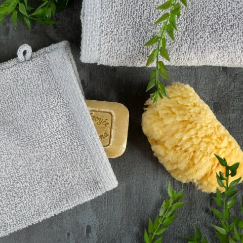 Rękawica kąpielowa frotte bawełniana 400 g/m² - musztardowa - Mono Rękawica kąpielowa frotte bawełniana 400 g/m² - musztardowa - Mono