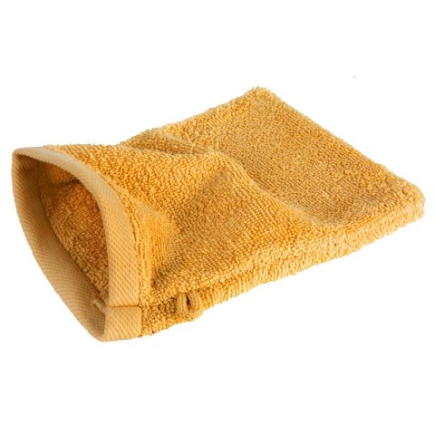 Rękawica kąpielowa frotte bawełniana 500 g/m² - musztardowa - Mono Rękawica kąpielowa frotte bawełniana 500 g/m² - musztardowa - Mono