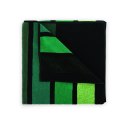 Ręcznik plażowy 100x160 Light zielony czarny pasy frotte 380 g/m2 8881/3 Ręcznik plażowy 100x160 Light zielony czarny pasy frotte 380 g/m2 8881/3