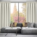 Zasłona 140x270 Selina kremowa zaciemniająca z błyszczącą nicią gotowa na taśmie Eurofirany Zasłona 140x270 Selina kremowa zaciemniająca z błyszczącą nicią gotowa na taśmie Eurofirany