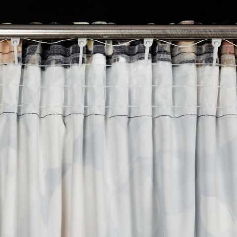 Zasłona 140x300 Betty grafitowa beżowa kwiaty welurowa gotowa na taśmie Eurofirany Zasłona 140x300 Betty grafitowa beżowa kwiaty welurowa gotowa na taśmie Eurofirany