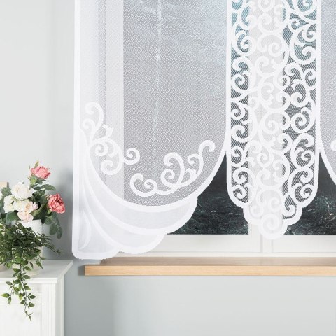 DANUTA Panel żakardowy gotowy, szerokość 160 x wysokość 160cm, kolor 001 biały 019386/PBL/001/160160/1 DANUTA Panel żakardowy gotowy, szerokość 160 x wysokość 160cm, kolor 001 biały 019386/PBL/001/160160/1