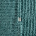 Koc narzuta z mikrofibry 150x200 miętowy miękki Lisa z wytłaczanym wzorem pasów D91 Koc narzuta z mikrofibry 150x200 miętowy miękki Lisa z wytłaczanym wzorem pasów D91