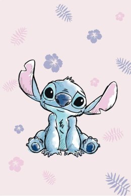Koc z mkrofibry 100x150 Lilo i Stitch różowy JF24