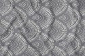 Obrus dekoracyjny 140x320 szary biały rozety 4133 A Panama 98 Obrus dekoracyjny 140x320 szary biały rozety 4133 A Panama 98
