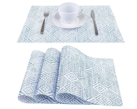 Podkładka na stół 35x45 Geometric niebieska pod talerze Podkładka na stół 35x45 Geometric niebieska pod talerze