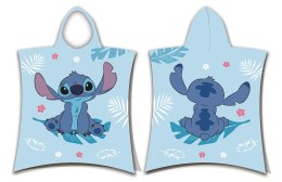 Poncho dla dzieci 50x115 Lilo and Stitch niebieskie ręcznik z kapturem dziecięcy Jf24