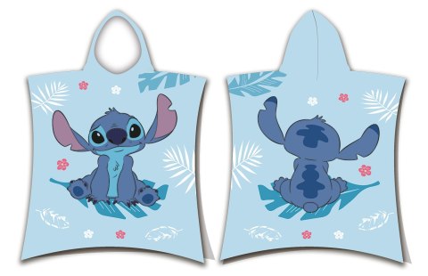 Poncho dla dzieci 50x115 Lilo and Stitch niebieskie ręcznik z kapturem dziecięcy Jf24 Poncho dla dzieci 50x115 Lilo and Stitch niebieskie ręcznik z kapturem dziecięcy Jf24