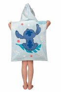 Poncho dla dzieci 50x115 Lilo and Stitch niebieskie ręcznik z kapturem dziecięcy Jf24 Poncho dla dzieci 50x115 Lilo and Stitch niebieskie ręcznik z kapturem dziecięcy Jf24