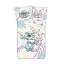 Pościel bawełniana 140x200 Lilo i Stitch liście pastelowa kolorowa poszewka 50x70 JF24 Pościel bawełniana 140x200 Lilo i Stitch liście pastelowa kolorowa poszewka 50x70 JF24