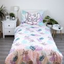 Pościel bawełniana 140x200 Lilo i Stitch liście pastelowa kolorowa poszewka 50x70 JF24 Pościel bawełniana 140x200 Lilo i Stitch liście pastelowa kolorowa poszewka 50x70 JF24