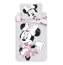 Pościel bawełniana 140x200 Myszka Mini 1575 Minnie Mouse poszewka 70x90 JF 02