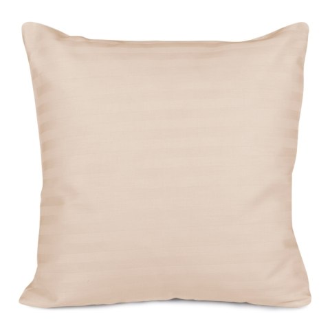 Poszewka satynowa 40x40 capuccino pasy jednobarwna Cizgili adamaszkowa Poszewka satynowa 40x40 capuccino pasy jednobarwna Cizgili adamaszkowa