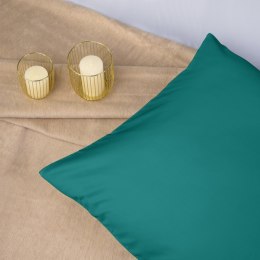 Poszewka satynowa 50x60 turkusowa ciemna 042 jednobarwna Darymex
