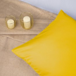 Poszewka satynowa 70x80 żółta żółtko 004 jednobarwna Darymex