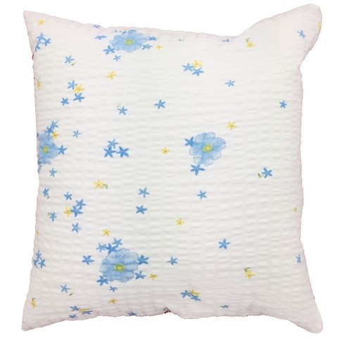 Poszewka z kory 70x80 137/2 Kwiatki niebieskie zapinana na guziki Poszewka z kory 70x80 137/2 Kwiatki niebieskie zapinana na guziki